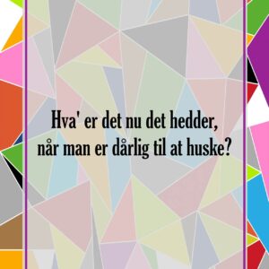 Dårlig til at huske